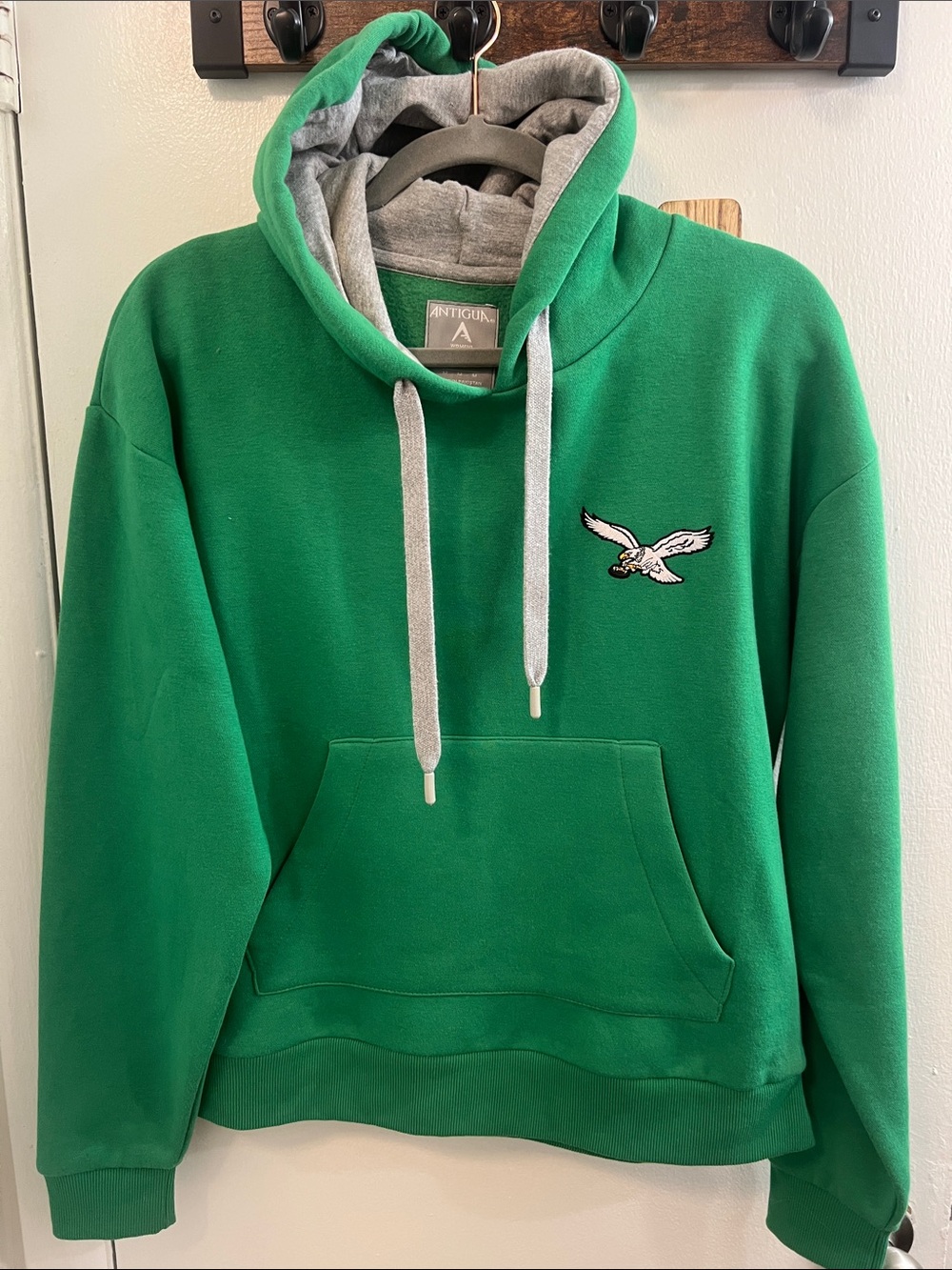 Antigua Eagles Hoodie with Gray Lining